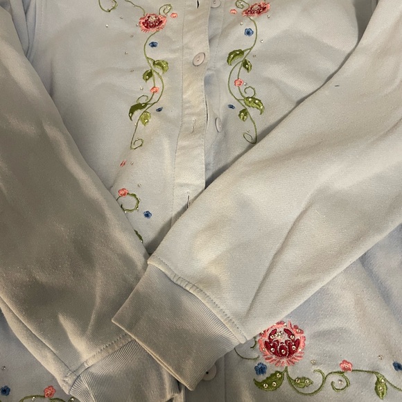Vintage Shenanigans Embroidered Cardigan Medium - Picture 2 of 5